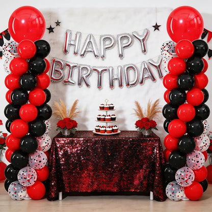 Red and Black Balloon Column Stand Kit Set of 2 - Image 7