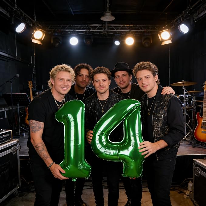 Number 20 Balloons Dark Green 40 Inch - Image 3