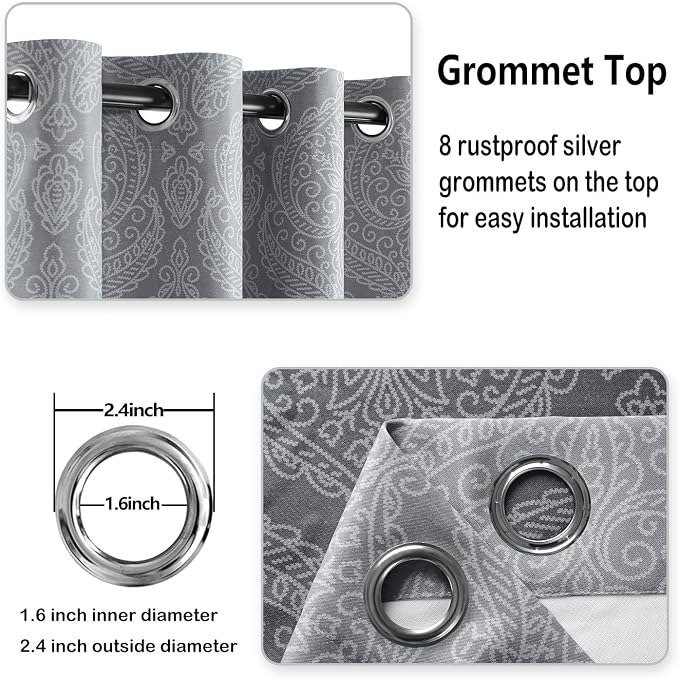 DWCN Ombre Blackout Curtains for Living Room - Image 5