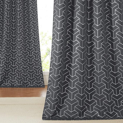 NICETOWN Blackout Curtains for Bedroom, Foil Printed T-Shaped Energy Saving - Image 2