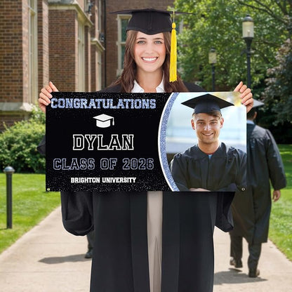 Graduation Banner, Personalized Class of 2026 Backdrop - Image 2
