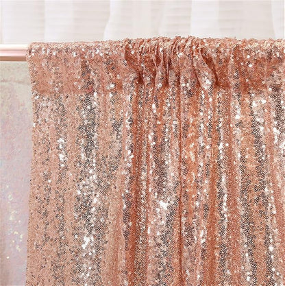 Eternal Beauty Rose Gold 3mm Sequin Backdrop 8x8 Ft - Image 5