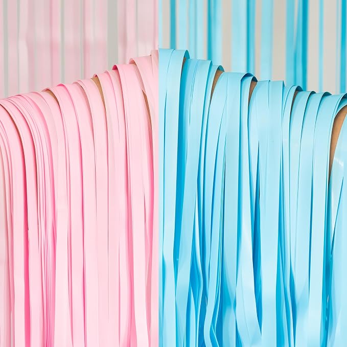 BRAVESHINE Tinsel Fringe Curtain Backdrop | Foil Curtains Streamers | 2Pcs | - Image 9