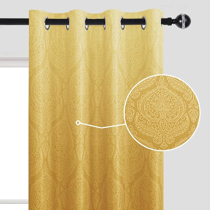 DWCN 100% Blackout Curtains for Bedroom 63 Inch Long - Image 7