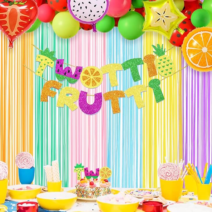 Pastel Tinsel Curtain Party Backdrop - Image 6