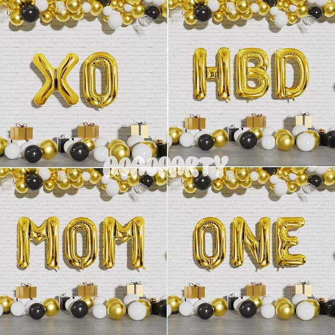 Letter Balloons Gold 40 Inch B Large Giant Big Foil Mylar Balloon | - Image 5