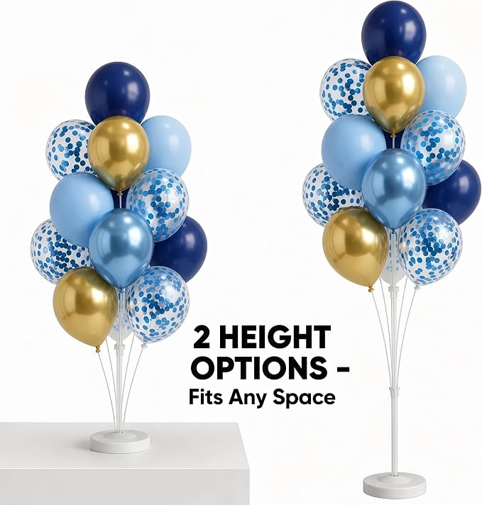 Blue Gold Balloon Column Kit Set of 2 - Image 3