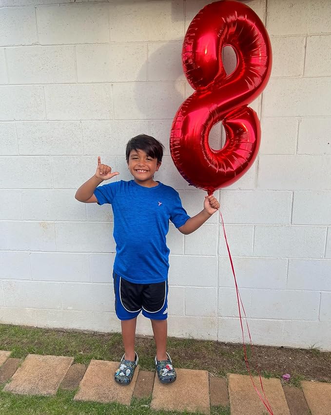 Red Number 7 Balloon 40 Inch - Image 3