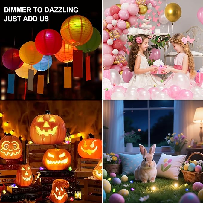 Aogist 100Pcs Purple Balloon Lights - Image 6