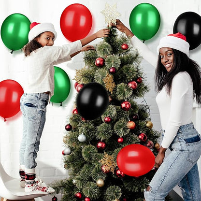 TecUnite 100 Pieces Red Black and Green Balloons Juneteenth Freedom Day 13 Inch - Image 4