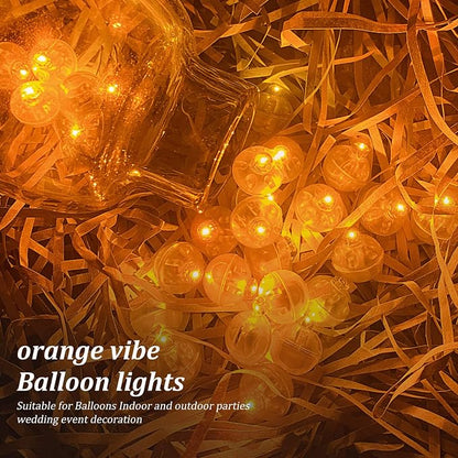 200pcs LED Orange Balloon Lights, Round LED Mini Lights - Image 4