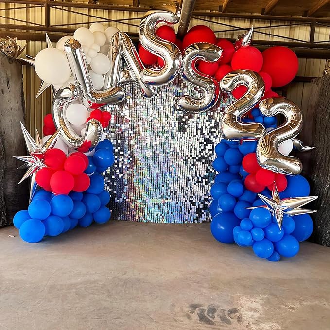 Silver Letter Balloons 40 Inch Large Alphabet Balloon Letter R | Foil Mylar Big - Image 3