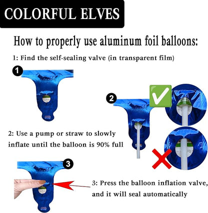 Laser Navy Blue Number 40 Balloons 40 Inch Giant Number Dark Blue 40 Foil Mylar - Image 3