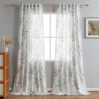 MYSKY HOME Sheer Curtains 95 inches Long - Image 2