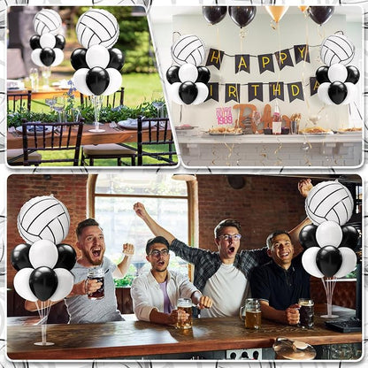 Sumind 2 Set Volleyball Table Centerpiece Balloon Stand Kit Foil Balloons - Image 5