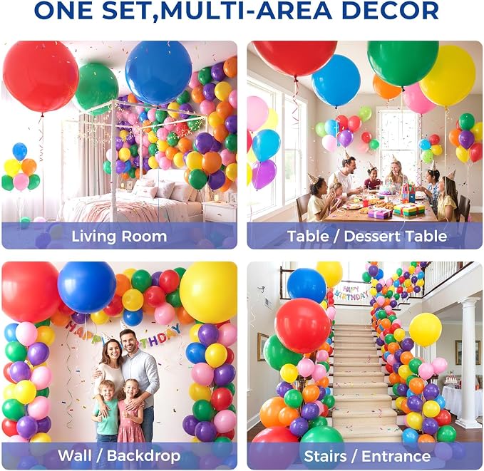LovesTown 12PCS Giant Latex Balloons, Jumbo Party Balloons 36 Inch - Image 4