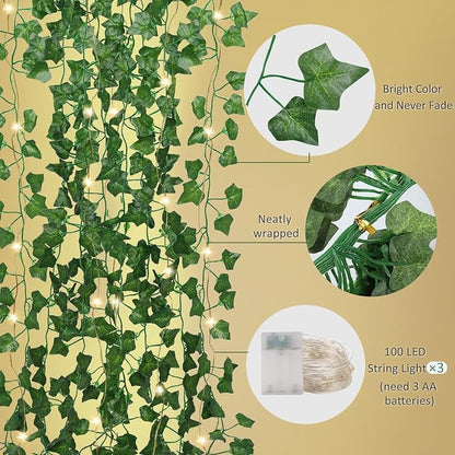 RECUTMS 36 Pack 258Ft Fake Ivy Vines - Image 3