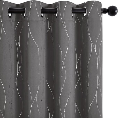 Deconovo 100% Blackout Living Room Curtains 95 Inches Long, Thermal Insulated - Image 8