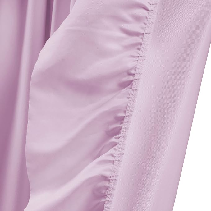 Lush Decor Reyna Ruffle Window Curtain Panel Set, Lilac - Image 5