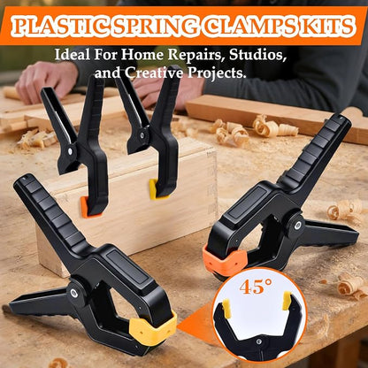 18 Pack Heavy Duty Spring Clamps, 3.5inch Multipurpose Woodworking Clamps - Image 4