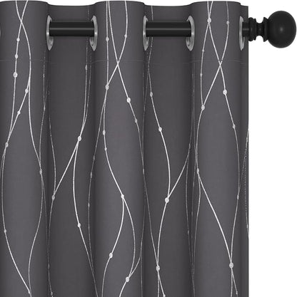 Deconovo Living Room Curtains 45 Inches Long, Thermal Insulated, Room Darkening by Unknown