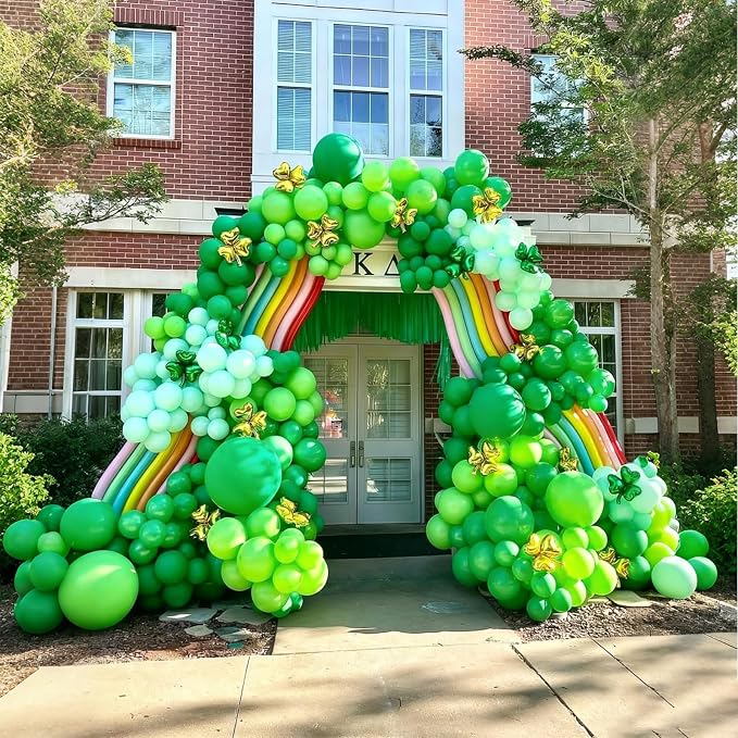Lukiituke Green Balloons, Graduation, St. Patrick's Day, Jungle Forest - Image 7