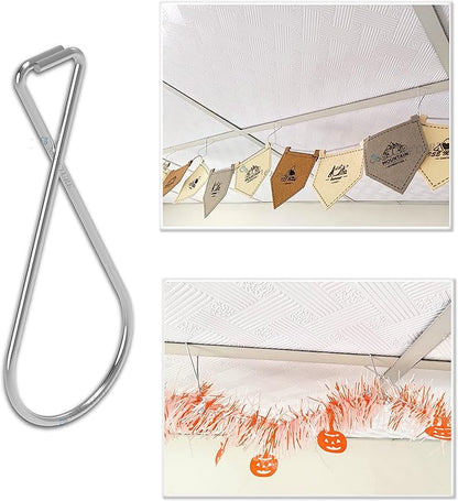 Heavy Duty Drop Ceiling Hook Clips, 50 Pack | Clip securely onto ceiling grids - Image 3