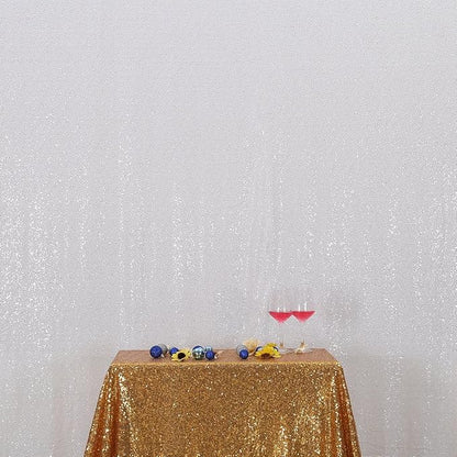 Poise3EHome 8FT x 8FT White Sequin Photography Backdrop Curtain - Image 7