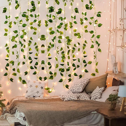 CEWOR 14 Pack 98ft Fake Ivy Vines, Artificial Ivy Garland - Image 5