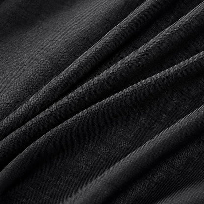 MIULEE Black Linen Curtains 84 Inch Length 2 Panels - Image 4
