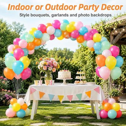 Rainbow Balloons, 12 Inch 50pcs Multicolor Rainbow Balloon Teal Blue Green - Image 7