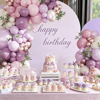 Pink and Purple Balloon Arch Kit - Image 3