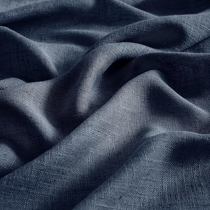 MIULEE Navy Blue Short Linen Curtains 52x45 Inch Long 2 Panels - Image 4