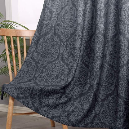 DWCN Grey Ombre Blackout Curtains - Image 3