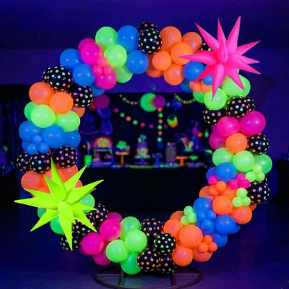 102Pcs Neon Glow Balloons Arch Kit - Image 4
