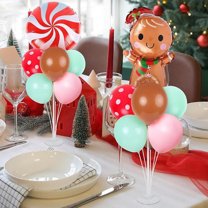 6 Sets Christmas Gingerbread Balloon Stand Kit - Image 2