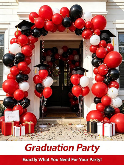 Red Balloons 125 Pcs Different Sizes 18 12 10 5 Inch Red Balloon Arch Kit - Image 7