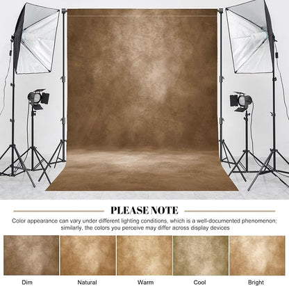 Abstract Photography Backdrop for Photoshoot 8x12ft, Dark Brown, No Stand | - Image 3