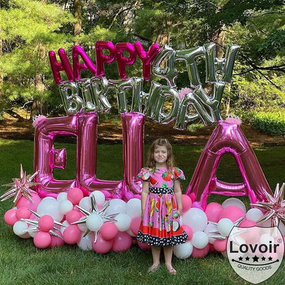 Lovoir 40 Inch Large Hot Pink Letter Q Balloons Big Size Jumbo Mylar Foil - Image 4