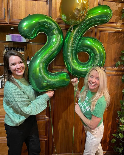 40 Inch Green Number 0 Balloon Birthday Party Decorations - Image 7