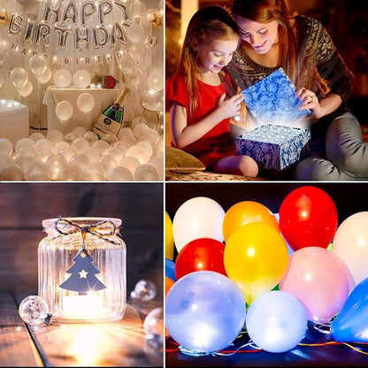 100pcs Warm White LED Balloon Light, Round Led Flash Ball Lamp - Image 6