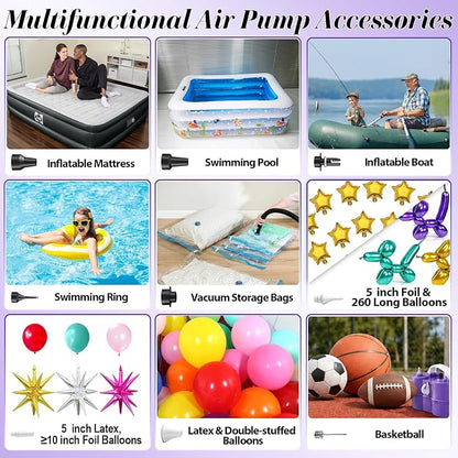 Electric Balloon Pump, 3-in-1 Portable Air Pump - Image 3