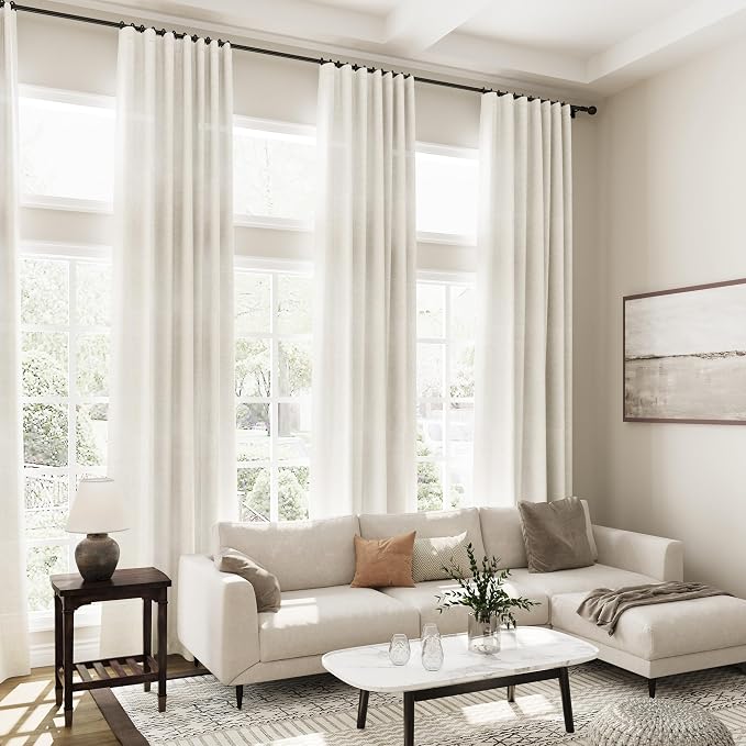 Extra Long Curtains 2 Panels 128 Inches Long - Image 7