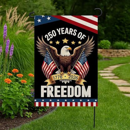 250 Years Anniversary Garden Flag, 250th Anniversary USA Patriotic Banner - Image 2