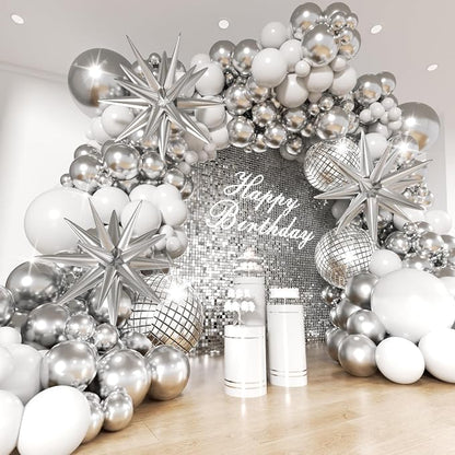 Disco Balloon Garland Arch Kit 171Pcs by Unknown