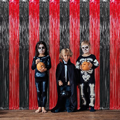 GOER 3.2 ft x8.2 ft Metallic Tinsel Foil Fringe Curtains Party Photo Backdrop - Image 5