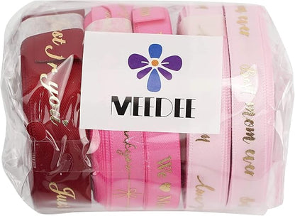 Pink Ribbon for Gift Wrapping Thank You Just for You Ribbon Mothers Day Gift - Image 9