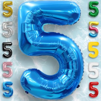 Black Number 0 to 9 Mylar Balloon 40 Inch - Image 2