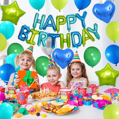 Blue Green Birthday Decorations - Image 6