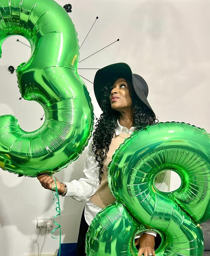 Green Number 8 Balloon 40 Inch, 8th Birthday Party Decorations Men Women | Foil - Image 3